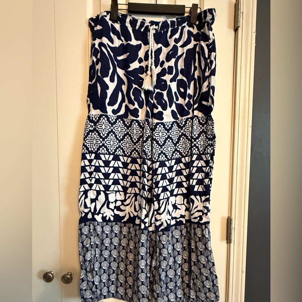 By Anthropologie Linen Wide-Leg Pants